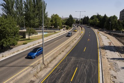 Obras VA20 entre la carretera de Soria y la de Renedo.
