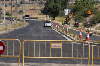 Obras VA20 entre la carretera de Soria y la de Renedo.