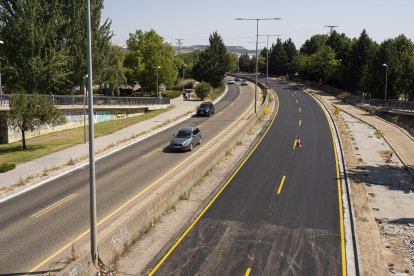 Obras VA20 entre la carretera de Soria y la de Renedo.