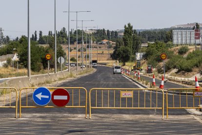 Obras VA20 entre la carretera de Soria y la de Renedo.