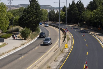 Obras VA20 entre la carretera de Soria y la de Renedo.