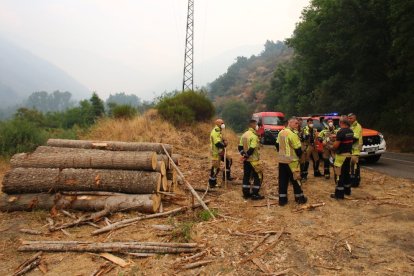 Incendio en Colinas del Campo de Martín Moro Toledano perteneciente al municipio de Igüeña (León).