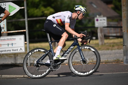 Iván Romeo, durante la ronda germana.