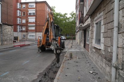 Obras en la calle Pedro Mazuecos