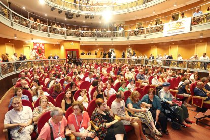 La viceconsejera de Acción Cultural, Mar Sancho, en la inauguración de la XXVIII Feria de Teatro de Castilla y León