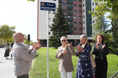 Inauguración de la calle Jesús Redondo en la Ciudad de la Comunicación.