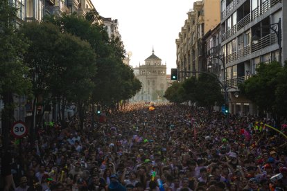 Desfile de peñas de las fiestas de Valladolid