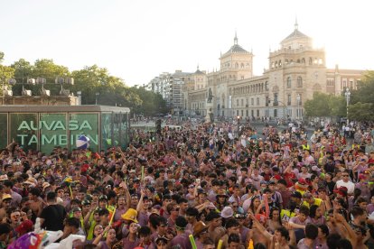 Desfile de peñas de las fiestas de Valladolid