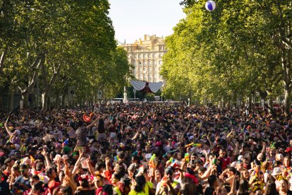 Desfile de peñas de las fiestas de Valladolid