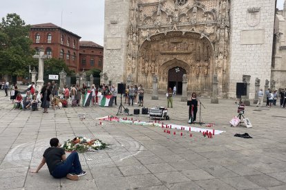 Movilización en Valladolid de Marea Palestina por los 18.500 menores asesinados en Gaza