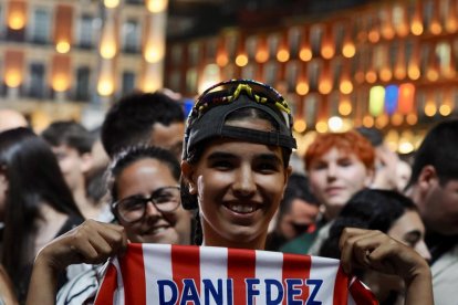 Concierto de Dani Fernández en la plaza Mayor de Valladolid.