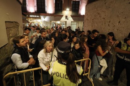 Concierto de Dani Fernández en la plaza Mayor de Valladolid.