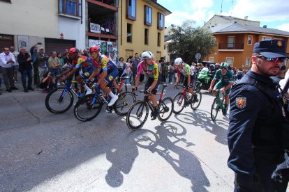 Protestas a favor de Palestina en Ponferrada en La Vuelta a España.