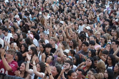 Presentación de los fichajes del Real Valladolid en la Plaza Mayor.