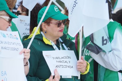 Concentración de sanitarios en Valladolid