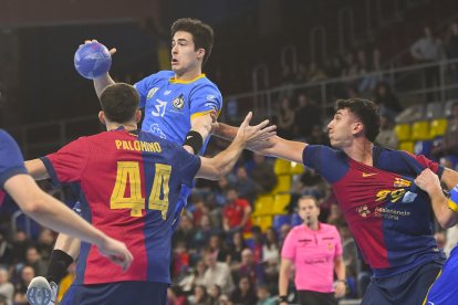 Imagen de la visita del recoletas al Palau Blaugrana la pasada campaña.