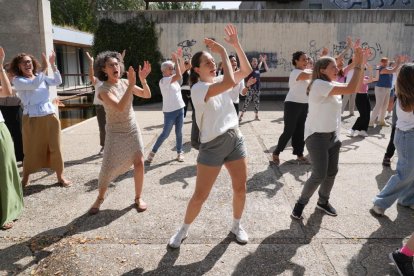 Fotos del ensayo del flashmob este sábado en Valladolid