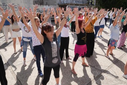 Fotos del ensayo del flashmob este sábado en Valladolid