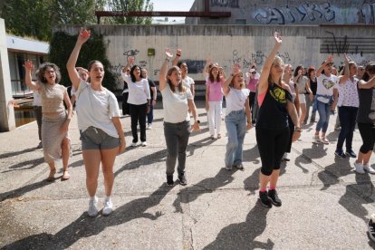 Fotos del ensayo del flashmob este sábado en Valladolid