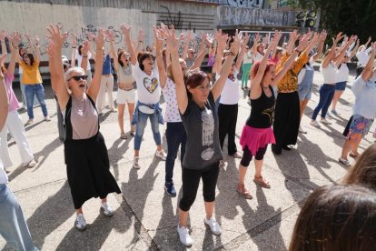 Fotos del ensayo del flashmob este sábado en Valladolid