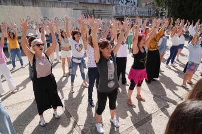 Fotos del ensayo del flashmob este sábado en Valladolid