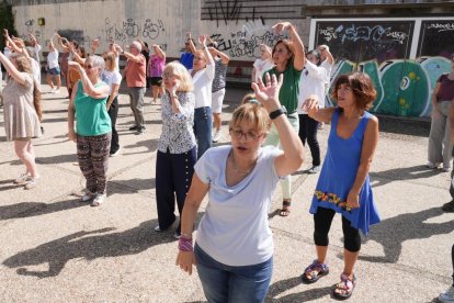 Fotos del ensayo del flashmob este sábado en Valladolid