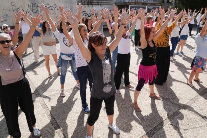 Fotos del ensayo del flashmob este sábado en Valladolid
