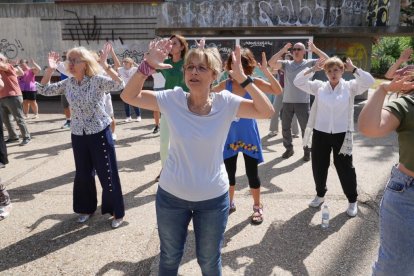 Fotos del ensayo del flashmob este sábado en Valladolid