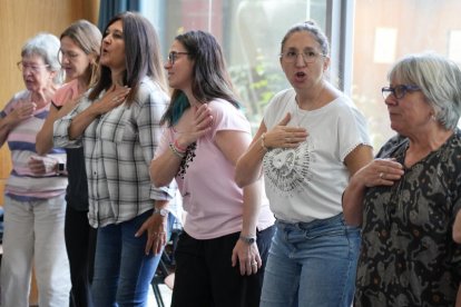 Fotos del ensayo del flashmob este sábado en Valladolid