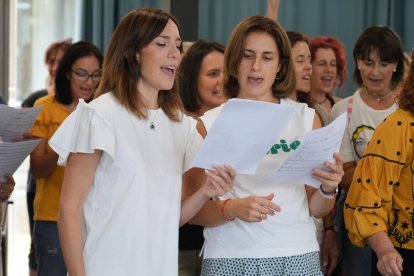 Fotos del ensayo del flashmob este sábado en Valladolid