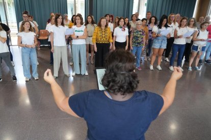 Fotos del ensayo del flashmob este sábado en Valladolid