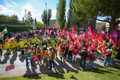 Bomberos forestales exigen en Valladolid mejoras de las condiciones laborales.