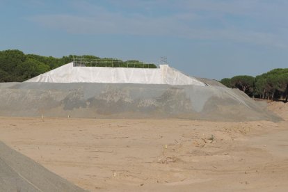 Estado de las obras del enlace ferroviario de la U de Olmedo este jueves