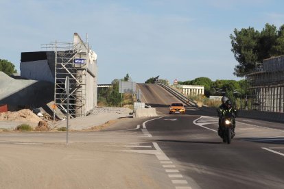 Estado de las obras del enlace ferroviario de la U de Olmedo este jueves