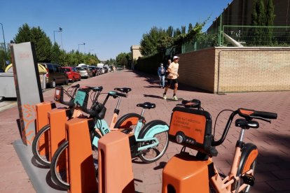 Estado actual de los carriles bici del paseo del Cauce y la calle Rábida.