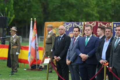 Jura de bandera para personal civil en Santovenia de Pisuerga (Valladolid).