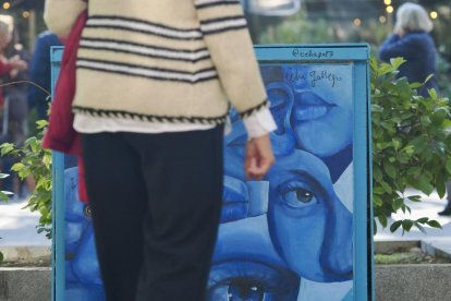 Festival Ephemera, arte urbano en la Acera de Recoletos.