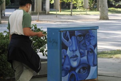 Festival Ephemera, arte urbano en la Acera de Recoletos.