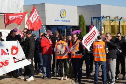 Manifestación de los trabajadores de Frenos y Conjuntos.