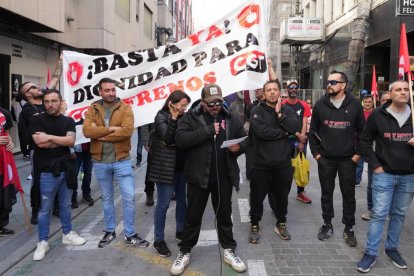 Manifestación de los trabajadores de Frenos y Conjuntos.