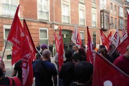 Manifestación de los trabajadores de Frenos y Conjuntos.