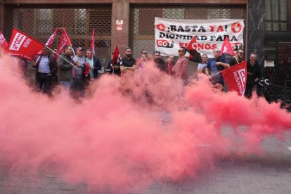 Manifestación de los trabajadores de Frenos y Conjuntos.