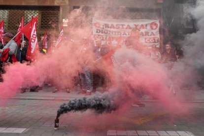 Manifestación de los trabajadores de Frenos y Conjuntos.
