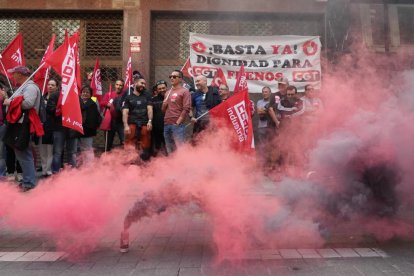 Manifestación de los trabajadores de Frenos y Conjuntos.