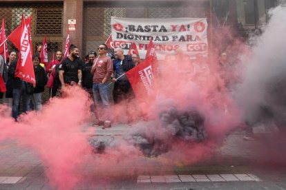 Manifestación de los trabajadores de Frenos y Conjuntos.