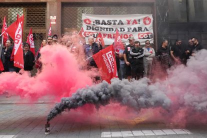 Manifestación de los trabajadores de Frenos y Conjuntos.