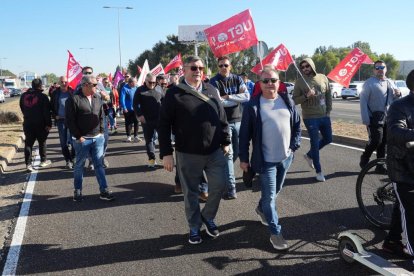 Manifestación de los trabajadores de Frenos y Conjuntos.