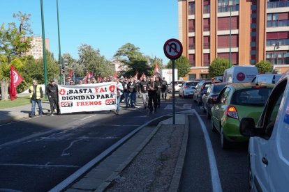 Manifestación de los trabajadores de Frenos y Conjuntos.