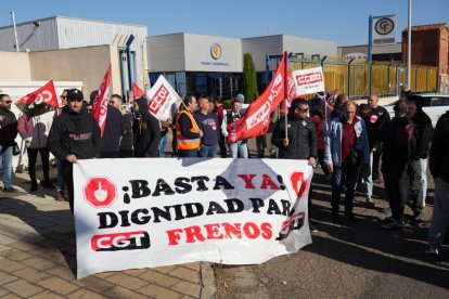 Manifestación de los trabajadores de Frenos y Conjuntos.