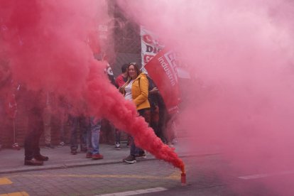Manifestación de los trabajadores de Frenos y Conjuntos.